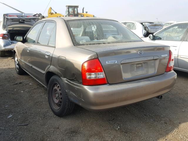 JM1BJ2224X0145858 - 1999 MAZDA PROTEGE DX BROWN photo 3