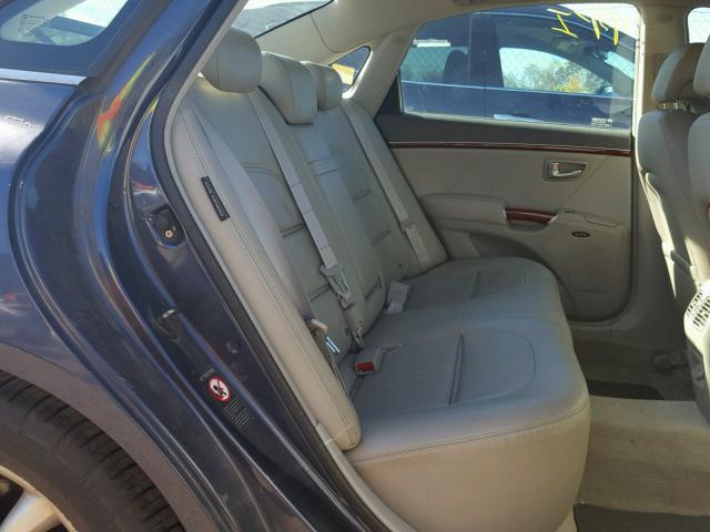 KMHFC46F67A187443 - 2007 HYUNDAI AZERA BLUE photo 6