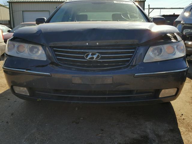 KMHFC46F67A187443 - 2007 HYUNDAI AZERA BLUE photo 9