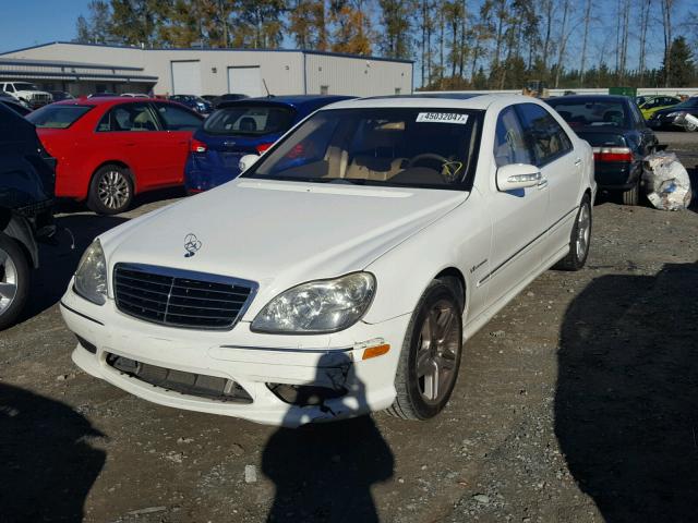 WDBNG74J14A405666 - 2004 MERCEDES-BENZ S 55 AMG WHITE photo 2