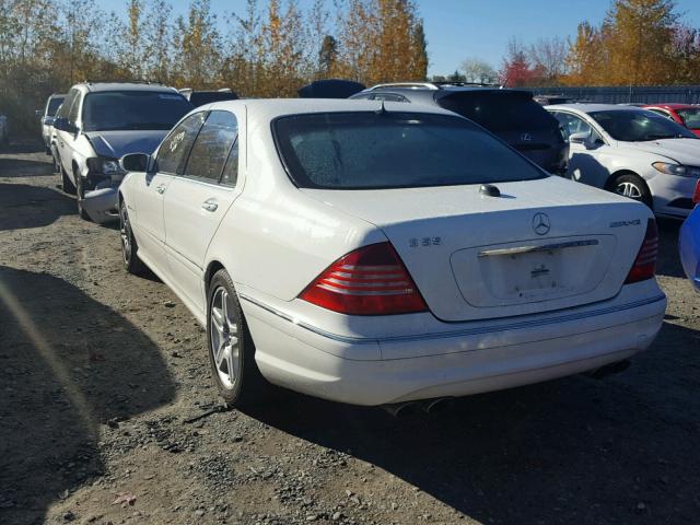 WDBNG74J14A405666 - 2004 MERCEDES-BENZ S 55 AMG WHITE photo 3