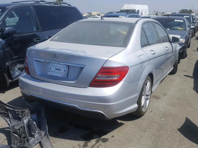 WDDGF4HB5EG244452 - 2014 MERCEDES-BENZ C250 SILVER photo 4