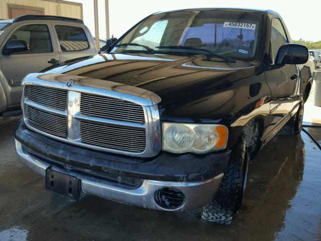 1D7HA16K35J574856 - 2005 DODGE RAM 1500 S BLACK photo 2