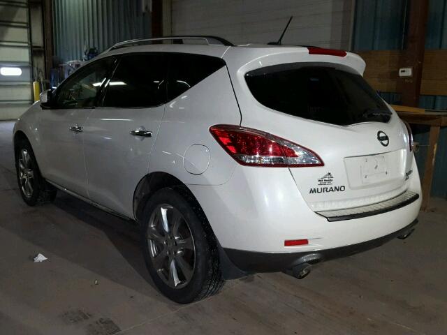 JN8AZ1MW5CW213143 - 2012 NISSAN MURANO S WHITE photo 3