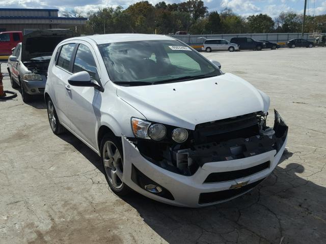 1G1JE6SB2F4131383 - 2015 CHEVROLET SONIC LTZ WHITE photo 1