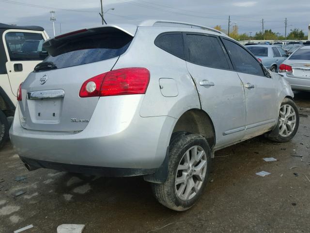 JN8AS5MV1BW662479 - 2011 NISSAN ROGUE S SILVER photo 4