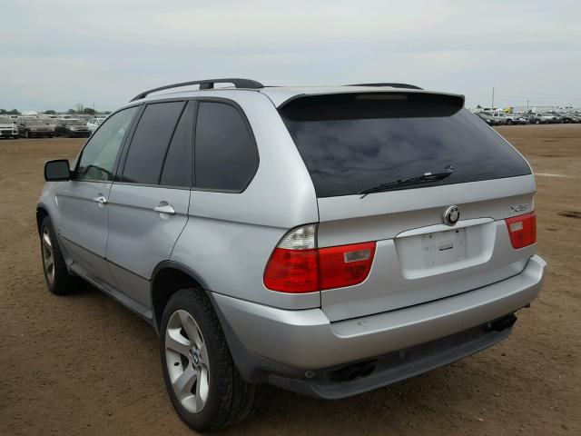 5UXFB53524LV07963 - 2004 BMW X5 4.4I SILVER photo 3