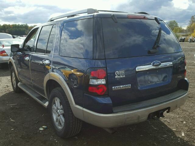 1FMEU74E37UB26229 - 2007 FORD EXPLORER E BLUE photo 3