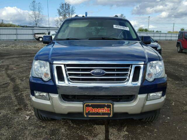 1FMEU74E37UB26229 - 2007 FORD EXPLORER E BLUE photo 9