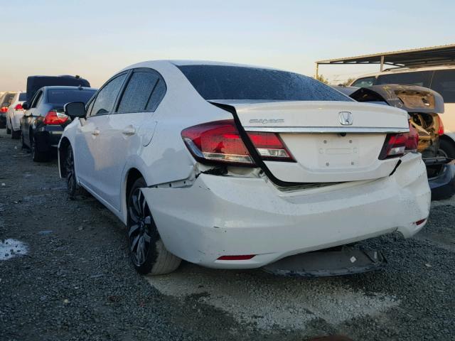 19XFB2F9XFE240372 - 2015 HONDA CIVIC EXL WHITE photo 3