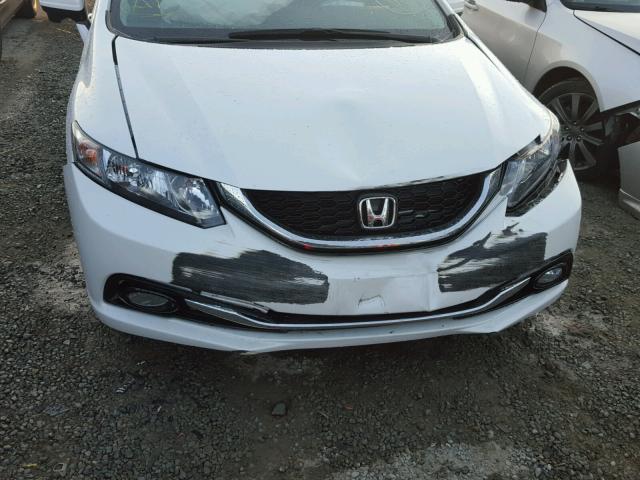 19XFB2F9XFE240372 - 2015 HONDA CIVIC EXL WHITE photo 9