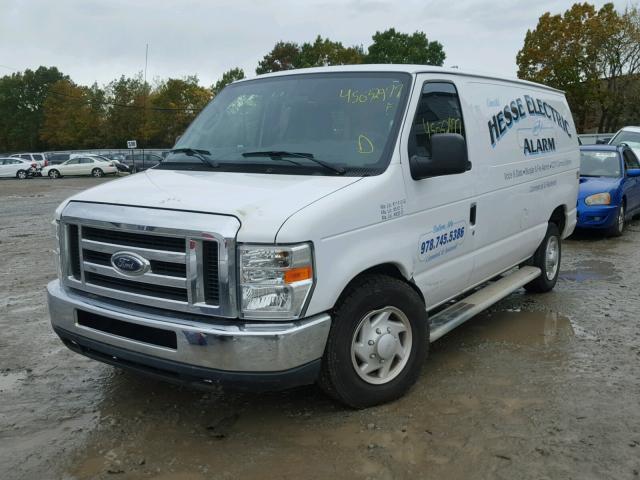 1FTNE24W39DA41231 - 2009 FORD ECONOLINE WHITE photo 2