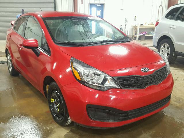 KNADM4A30E6349070 - 2014 KIA RIO LX RED photo 1