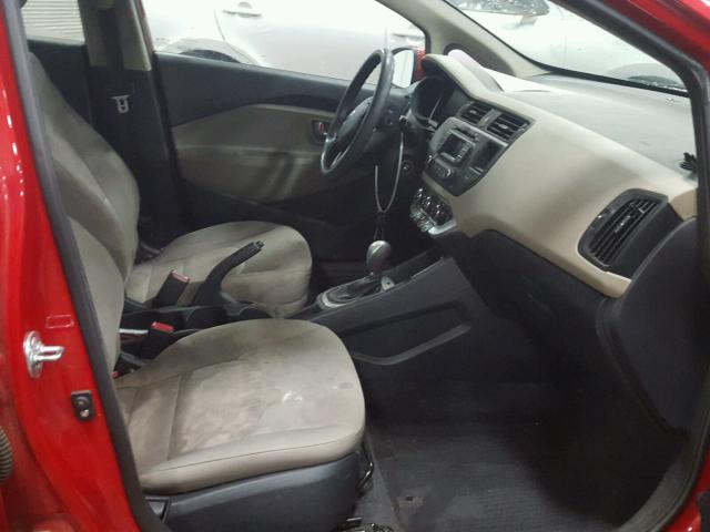 KNADM4A30E6349070 - 2014 KIA RIO LX Կարմիր լուսանկար 5