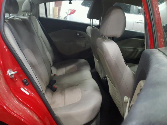 KNADM4A30E6349070 - 2014 KIA RIO LX RED photo 6