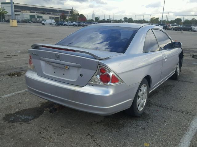 1HGEM21912L104289 - 2002 HONDA CIVIC EX SILVER photo 4