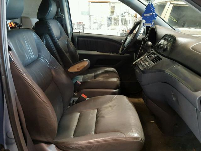 5FNRL38685B056236 - 2005 HONDA ODYSSEY EX BLUE photo 5