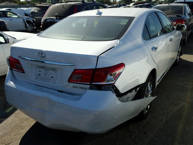 JTHBK1EG1B2451071 - 2011 LEXUS ES 350 WHITE photo 4