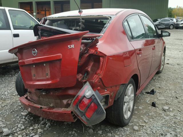 3N1AB6AP8BL619077 - 2011 NISSAN SENTRA 2.0 RED photo 4