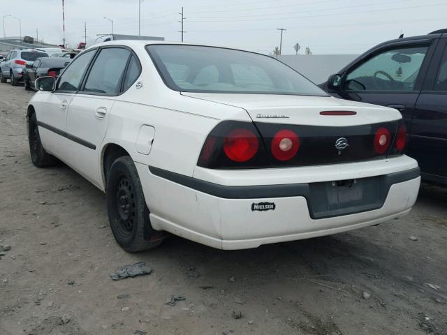 2G1WF52E749425427 - 2004 CHEVROLET IMPALA WHITE photo 3