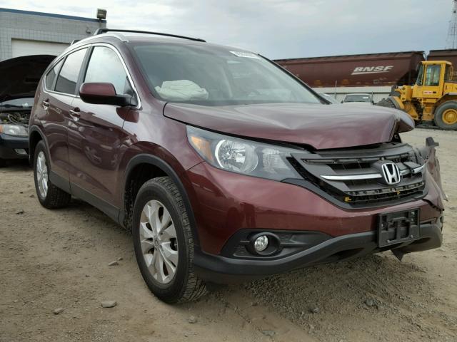 5J6RM4H73CL065913 - 2012 HONDA CR-V EXL MAROON photo 1