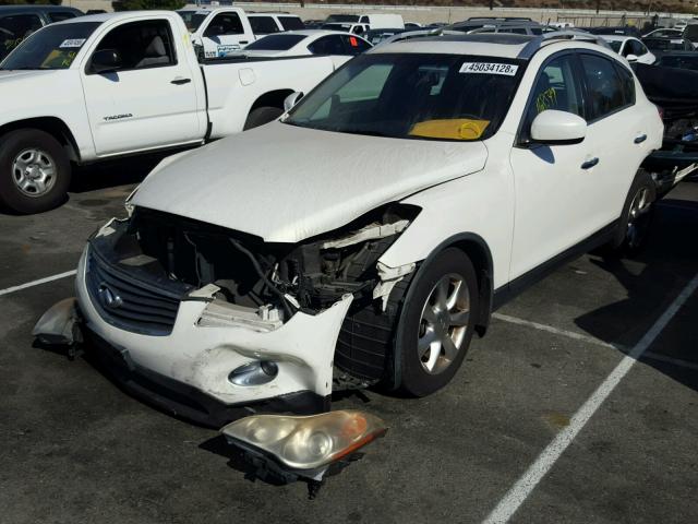 JNKAJ09E58M304864 - 2008 INFINITI EX35 BASE WHITE photo 2