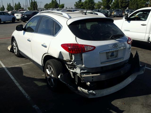 JNKAJ09E58M304864 - 2008 INFINITI EX35 BASE WHITE photo 3