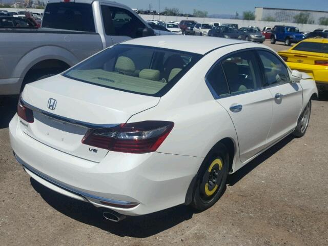 1HGCR3F86HA009598 - 2017 HONDA ACCORD EXL WHITE photo 4