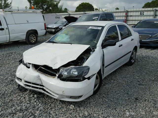 1NXBR32E24Z212496 - 2004 TOYOTA COROLLA CE WHITE photo 2