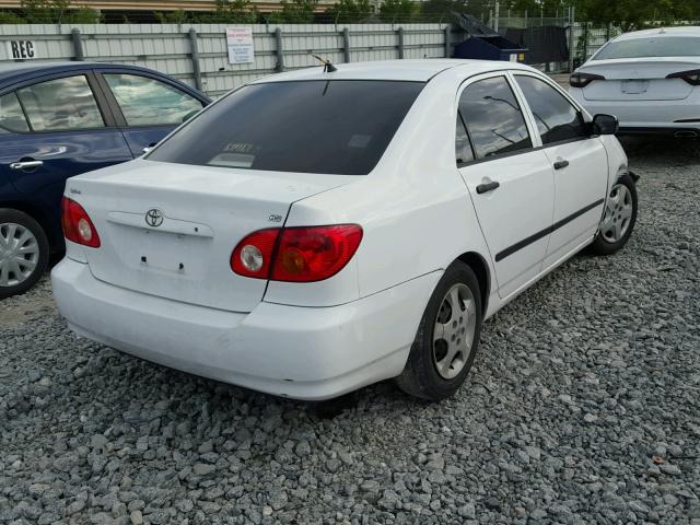 1NXBR32E24Z212496 - 2004 TOYOTA COROLLA CE WHITE photo 4