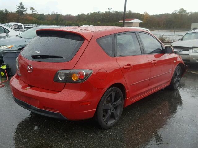 JM1BK143041186846 - 2004 MAZDA 3 HATCHBAC RED photo 4