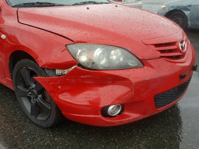 JM1BK143041186846 - 2004 MAZDA 3 HATCHBAC RED photo 9