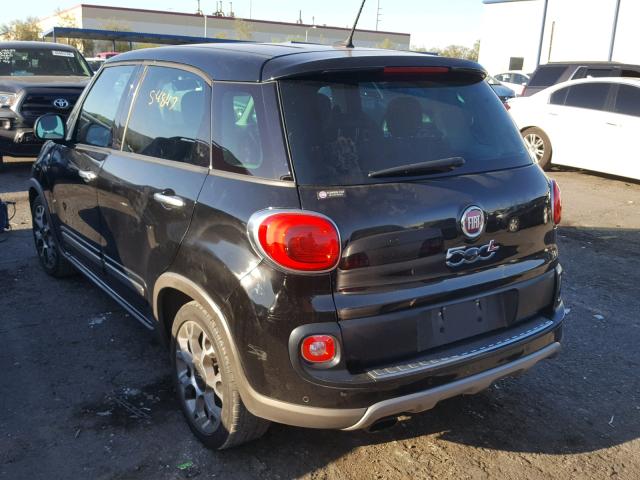 ZFBCFADH4EZ017925 - 2014 FIAT 500L TREKK BLACK photo 3