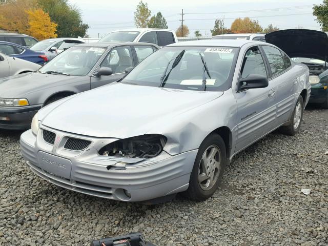 1G2NE52T2XM735193 - 1999 PONTIAC GRAND AM S SILVER photo 2