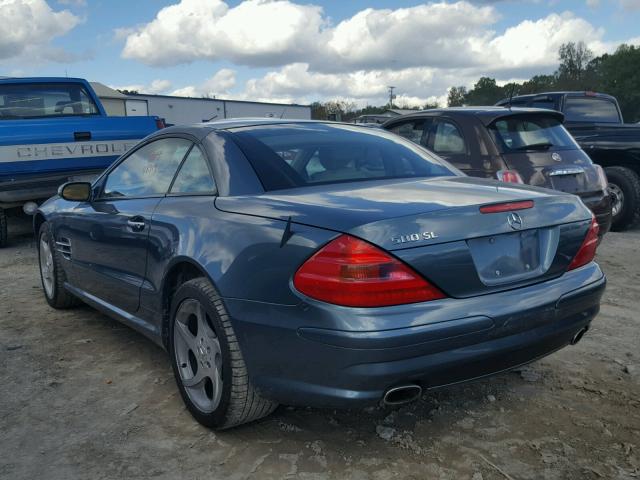 WDBSK75F24F082887 - 2004 MERCEDES-BENZ SL 500 GREEN photo 3