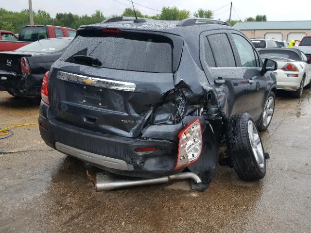 3GNCJMSB6GL115156 - 2016 CHEVROLET TRAX LTZ CHARCOAL photo 4