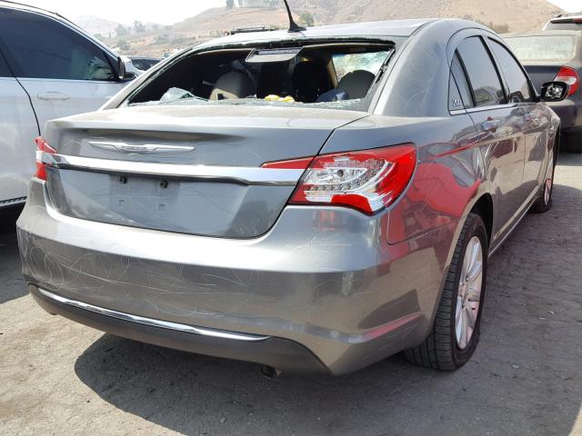 1C3CCBBBXCN138591 - 2012 CHRYSLER 200 TOURIN GRAY photo 4