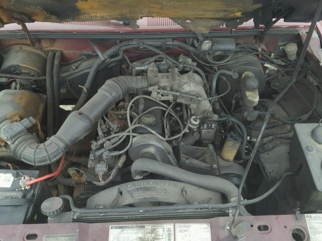 1FTCR14A3NPB05271 - 1992 FORD RANGER SUP RED photo 7