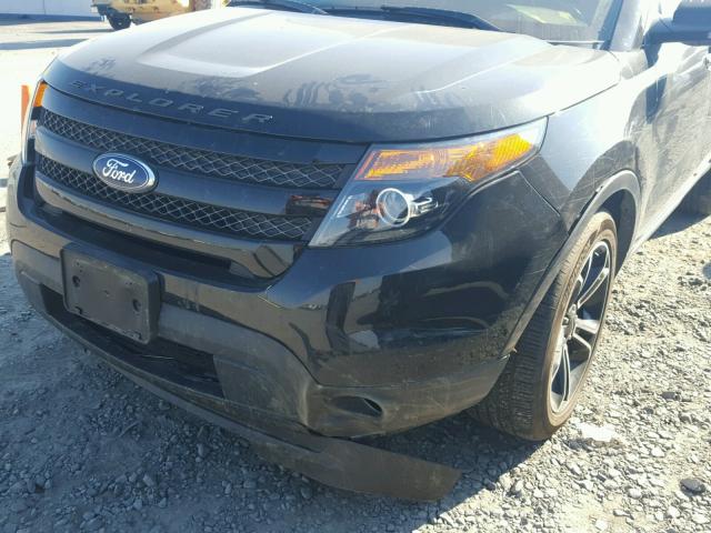 1FM5K8GTXDGC74359 - 2013 FORD EXPLORER S BLACK photo 9