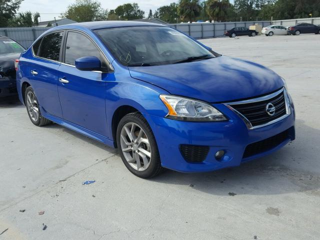 3N1AB7AP7DL562010 - 2013 NISSAN SENTRA S BLUE photo 1