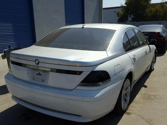 WBAGL63403DP61516 - 2003 BMW 745 I WHITE photo 4