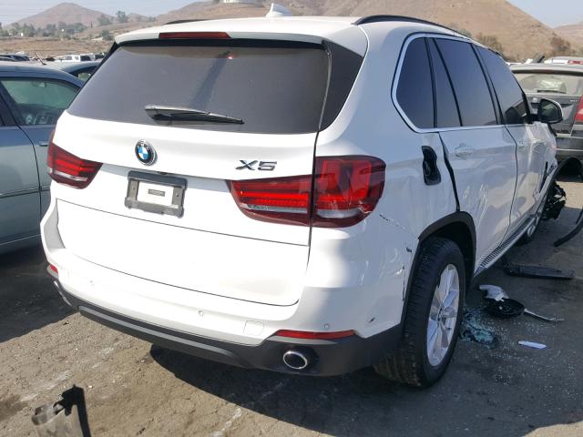 5UXKR2C56F0H36842 - 2015 BMW X5 SDRIVE3 WHITE photo 4