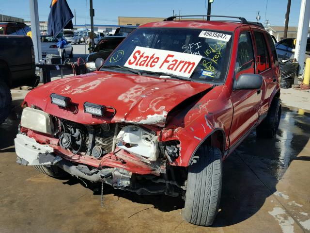 KNDJB723525102334 - 2002 KIA SPORTAGE RED photo 2