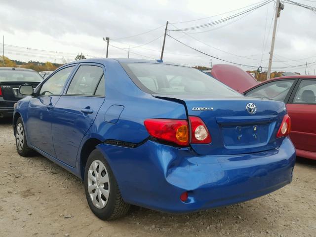 2T1BU4EE4AC267500 - 2010 TOYOTA COROLLA BA BLUE photo 3