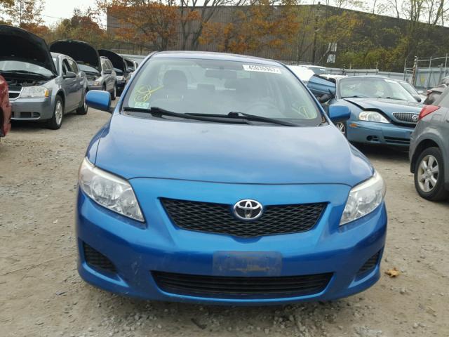 2T1BU4EE4AC267500 - 2010 TOYOTA COROLLA BA BLUE photo 9