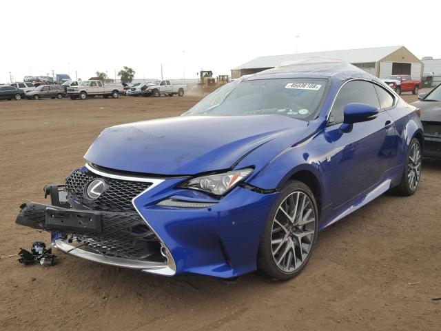 JTHSE5BC2F5005273 - 2015 LEXUS RC 350 BLUE photo 2