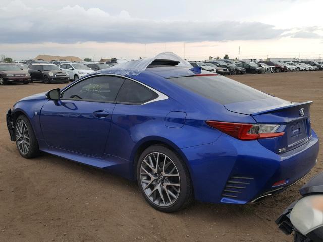 JTHSE5BC2F5005273 - 2015 LEXUS RC 350 BLUE photo 3