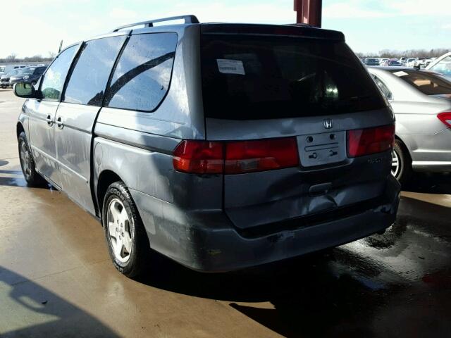 2HKRL1863YH513528 - 2000 HONDA ODYSSEY EX GRAY photo 3