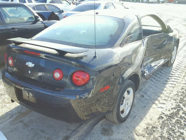 1G1AK18F887270036 - 2008 CHEVROLET COBALT LS BLACK photo 4