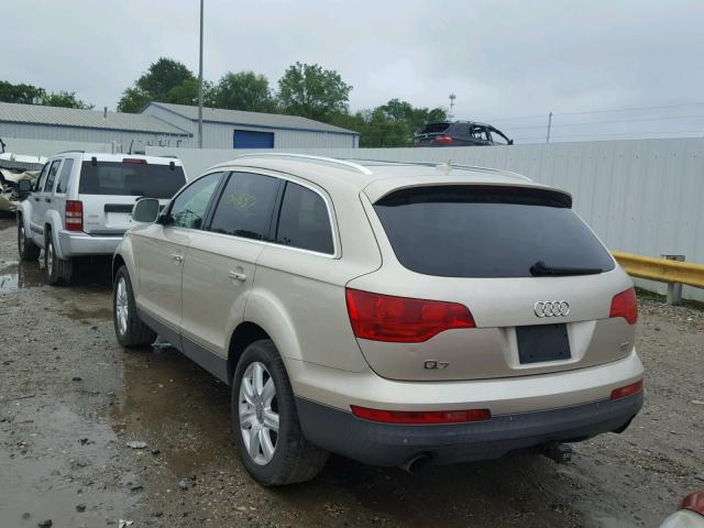 WA1BY74L27D057568 - 2007 AUDI Q7 3.6 QUA TAN photo 3